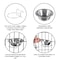 Pet Adobe Set of 2 Stainless Steel Hanging Pet Bowls, Cage, Kennel, for Food and Water, Dogs / Cats, 20-Fl Oz 549386BEY - alternate 2